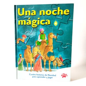 Una noche mágica. Libro puzzle, książka po hiszpańsku dla dzieci, święta