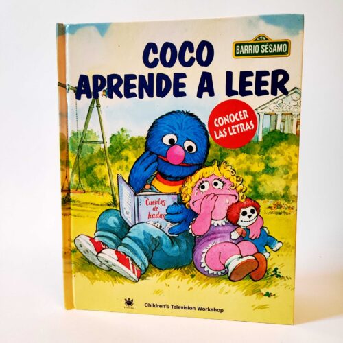 Barrio Sésamo. Coco aprende a leer. Conocer las letras, książka po hiszpańsku, tania księgarnia hiszpańska, hiszpański dla dzieci