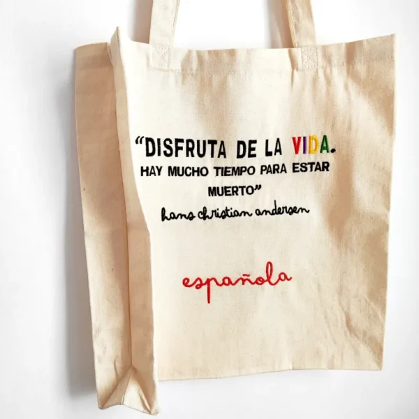 Torba z cytatem ''Disfruta de la vida.."