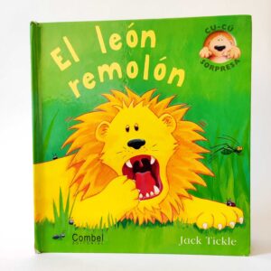 El león remolón. Jack Tickle. Combel, książka po hiszpańsku dla dzieci