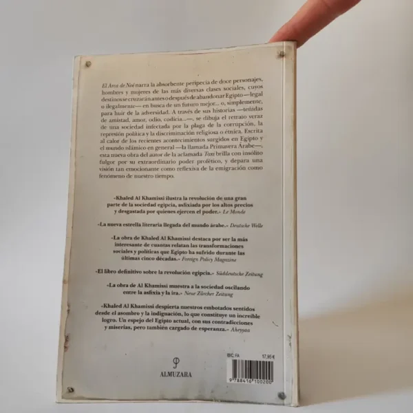 El arca de Noé. Khaled Al Khamissi, tania księgarnia hiszpańska, książki po hiszpańsku