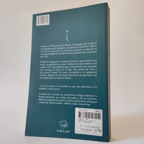 El burdel de Filiberto. Jean Lorrain, książka po hiszpańsku