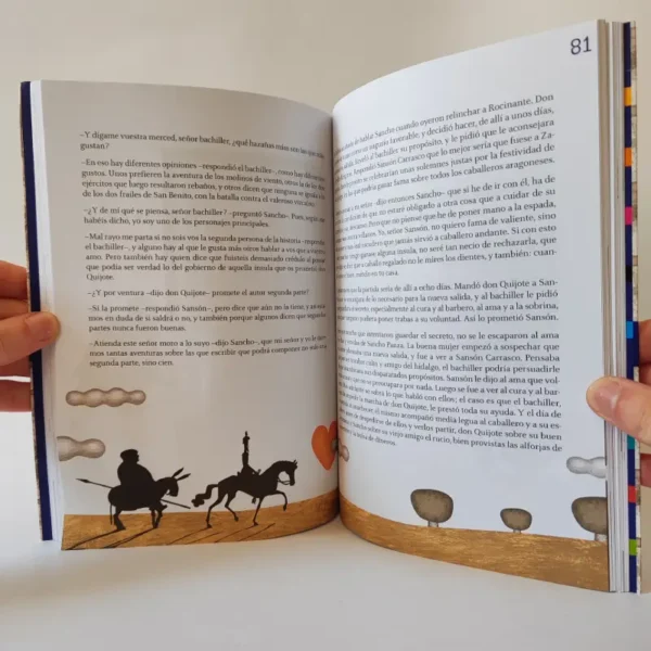 El Quijote I y II. Miguel de Cervantes. SM, książka po hiszpańsku
