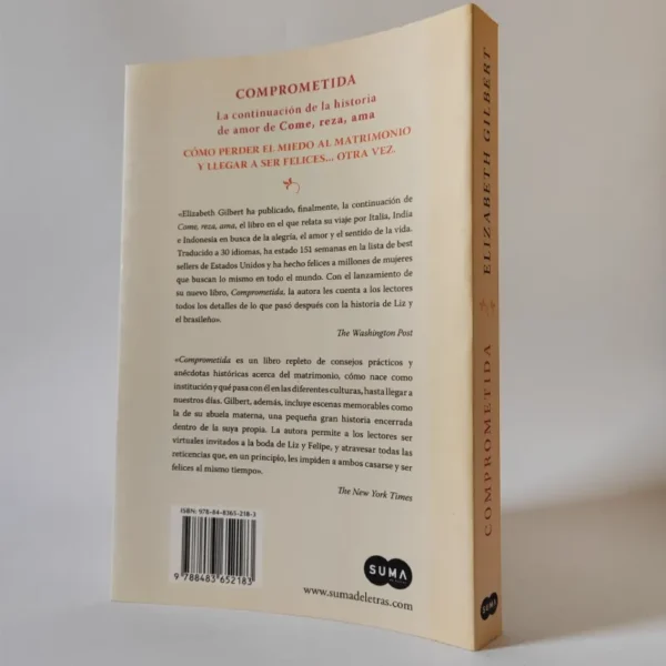Comprometida, come reza ama, elizabeth gilbert, książka po hiszpańsku