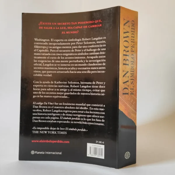 El símbolo perdido. Dan Brown, książka po hiszpańsku