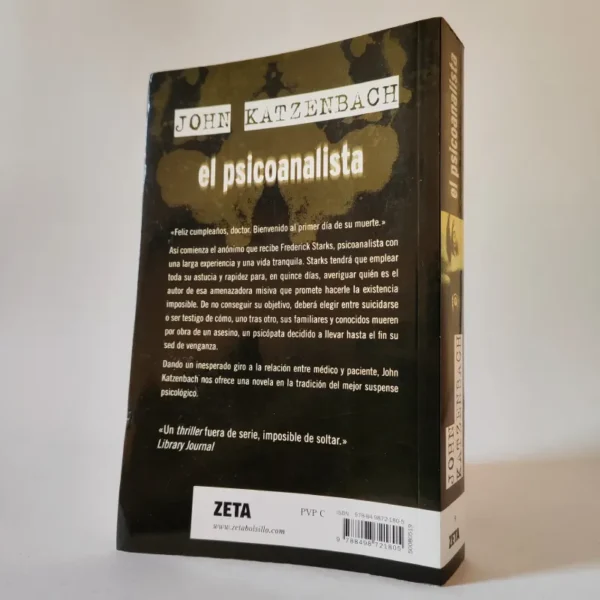 El psicoanalista. John Katzenbach, książka po hiszpańsku