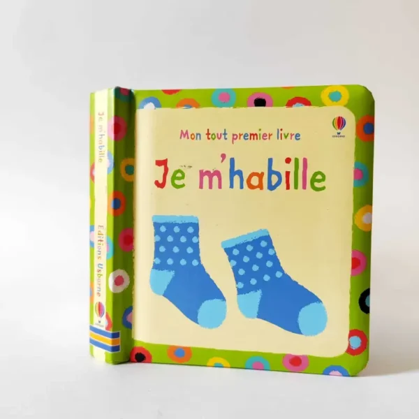 Mon tout premier livre- Je m'habille. Usborne, książka po francusku dla dzieci