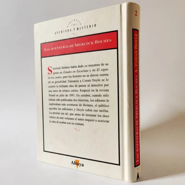 Las aventuras de Sherlock Holmes. Arthur Conan Doyle. Altaya, ksiązka po hiszpańsku