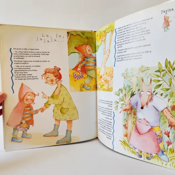 Trabaja tu cuento. Caperucita roja, książka po hiszpańsku dla dzieci