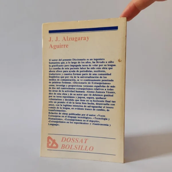 Diccionario de extranjerismos (Dossat bolsillo), słownik hiszpański, tania księgarnia hiszpańska