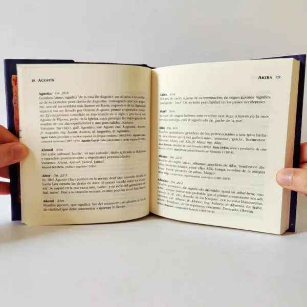 El libro de los nombres de niños. Josep M. Albaigès. RBA, książka po hiszpańsku