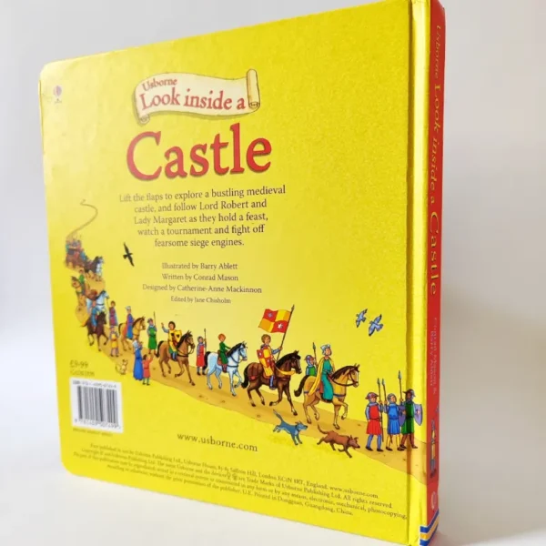 Look Inside a Castle. Usborne, książka po angielsku dla dzieci