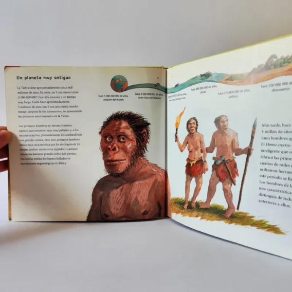 Los hombres de la Edad de Piedra. Christa Holtei. Editorial Juventud, książa po hiszpańsku dla dzieci