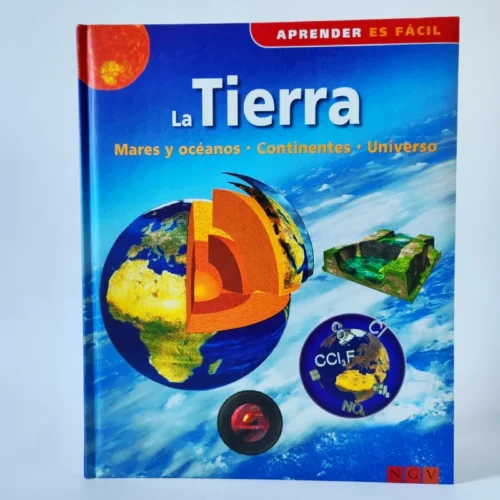La Tierra: mares y océanos, continentes, universo. NGV, książka po hiszpańsku