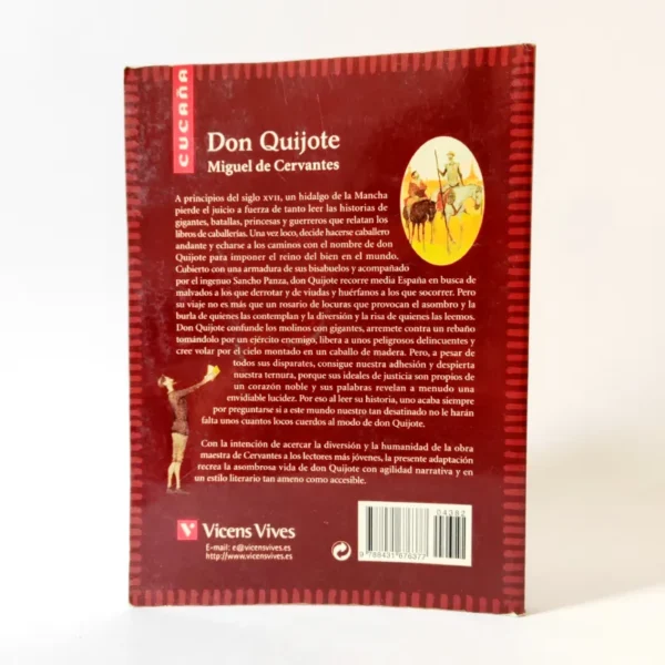 Don Quijote. Miguel de Cervantes. Vicens Vives (Colección Cucaña), książka po hiszpańsku, tania księgarnia hiszpańska Don Quijote. Miguel de Cervantes. Vicens Vives (Colección Cucaña), książka po hiszpańsku, tania księgarnia hiszpańska