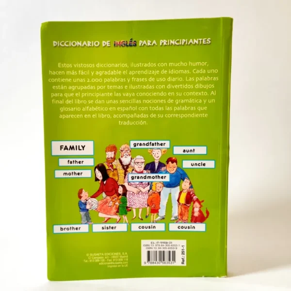 Diccionario de inglés para principiantes. Susaeta, książka dla dzieci