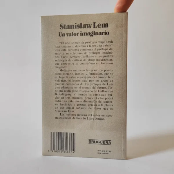Un valor imaginario. Stanisław Lem, książka po hiszpańsku