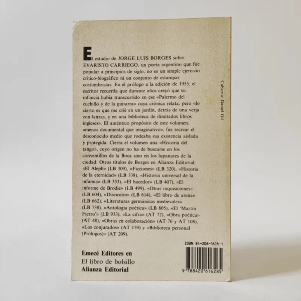 Evaristo Carriego. Jorge Luis Borges, książka po hiszpańsku