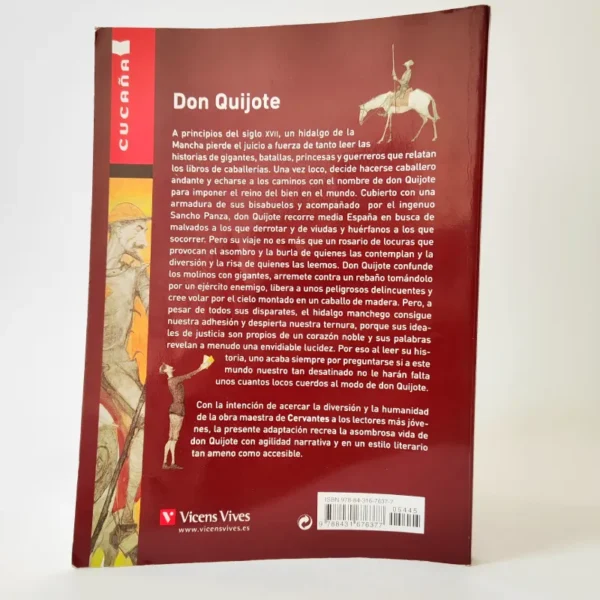 Don Quijote. Miguel de Cervantes. Cucaña- Vicens Vives, książka po hiszpańsku