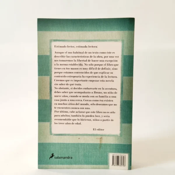 El niño con el pijama de rayas. John Boyne, książka po hiszpańsku