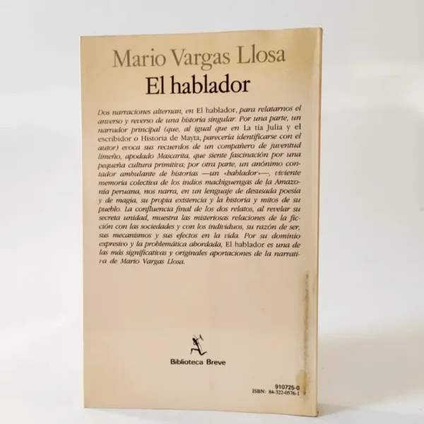 El hablador. Mario Vargas Llosa