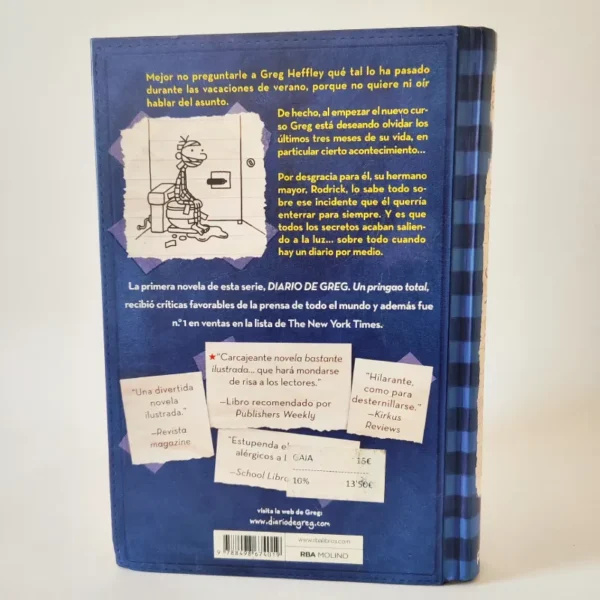 Diario de Greg 2. La ley de Rodrick. Jeff Kinney, książka po hiszpańsku dla młodzieży