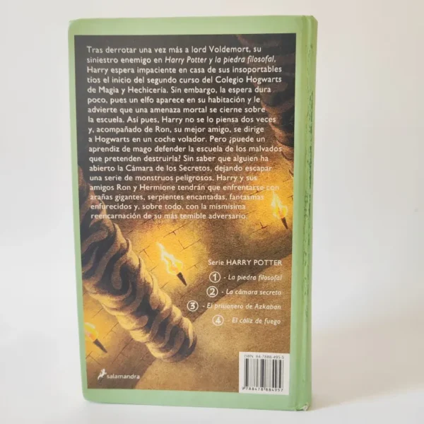 Harry Potter y la cámara secreta. J.K. Rowling, książka po hiszpańsku, tania księgarnia hiszpańska