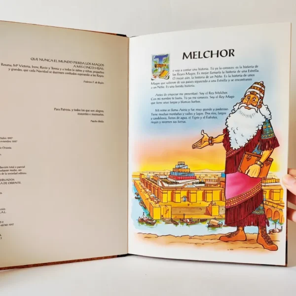 La historia de los Reyes Magos contada a los niños por el rey Melchor