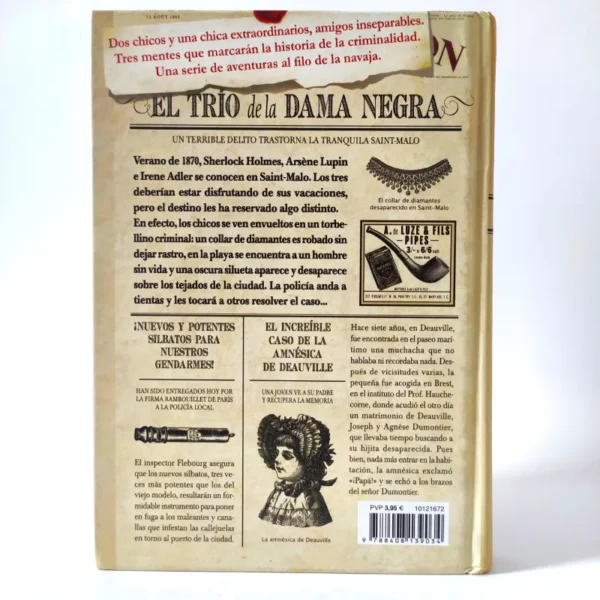 El trío de la Dama Negra, książka po hiszpańsku