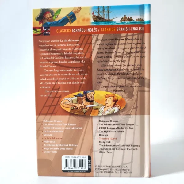La isla del tesoro. Robert Louis Stevenson. Susaeta bilingüe