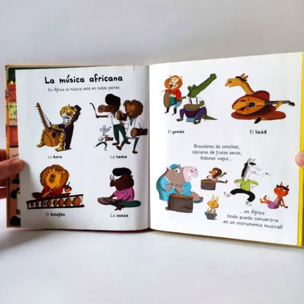 Paco y la música africana. Libro musical. Magali Le Huche, książka po hiszpańsku