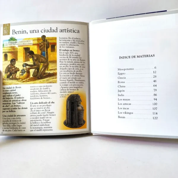 Civilizaciones antiguas. Émilie Beaumont. Imagen- descubierta del mundo, książka po hiszpańsku