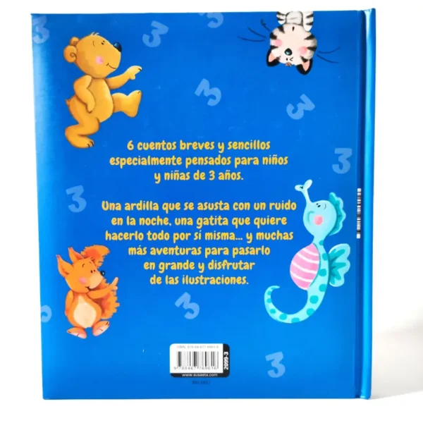 Cuentos para 3 años. Ediciones Susaeta, ksiązka po hiszpańsku dla dzieci