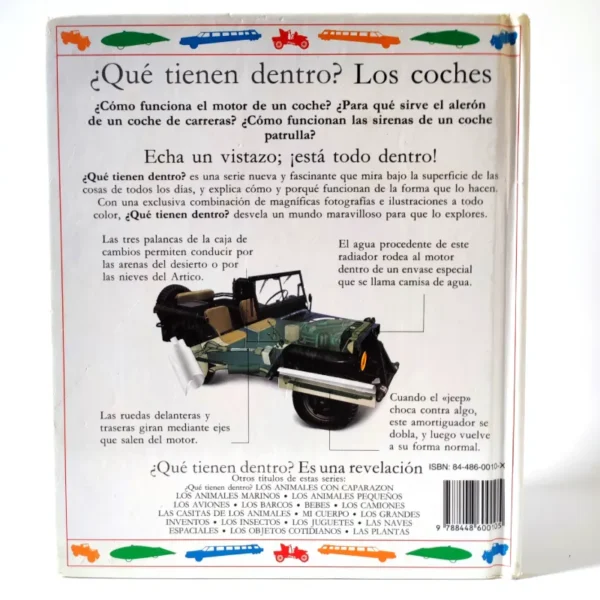 ¿Qué tienen dentro? Los coches, książka po hiszpańsku