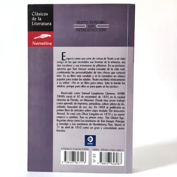 Las aventuras de Tom Sawyer. Mark Twain, książka po hiszpańsku