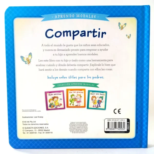 Compartir (Aprendo modales) Susaeta, książka po hiszpańsku dla dzieci