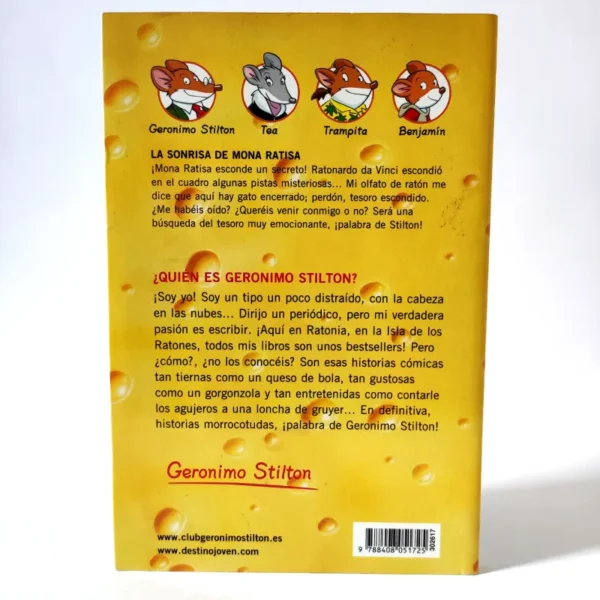 La sonrisa de Mona Ratisa. Geronimo Stilton. Destino, książka po hispzańsku