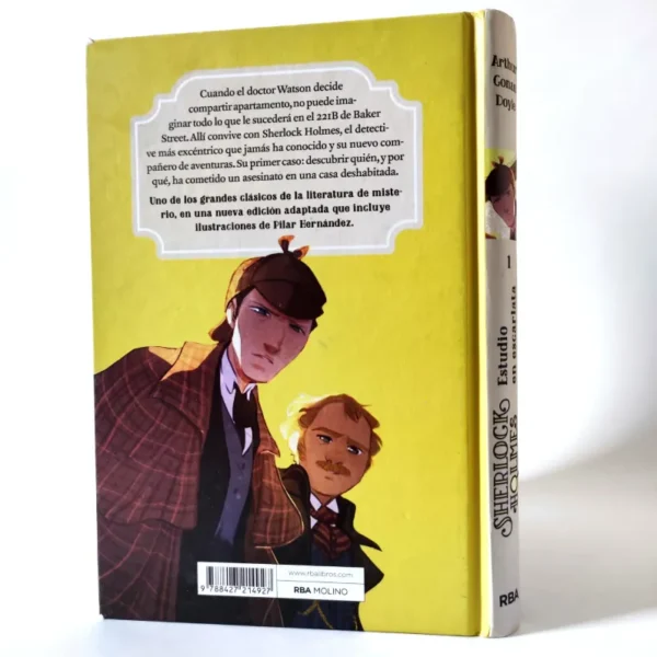 Sherlock Holmes. Estudio en Escarlata. Arthur Conan Doyle. RBA, książka po hiszpańsku