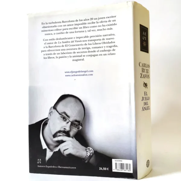 El juego del Ángel. Carlos Ruiz Zafón, książka po hiszpańsku