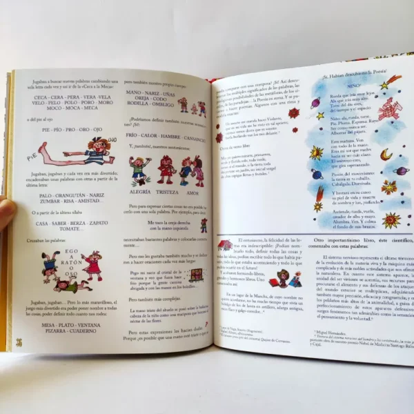 Abecedario ilustrado con versos y comentarios