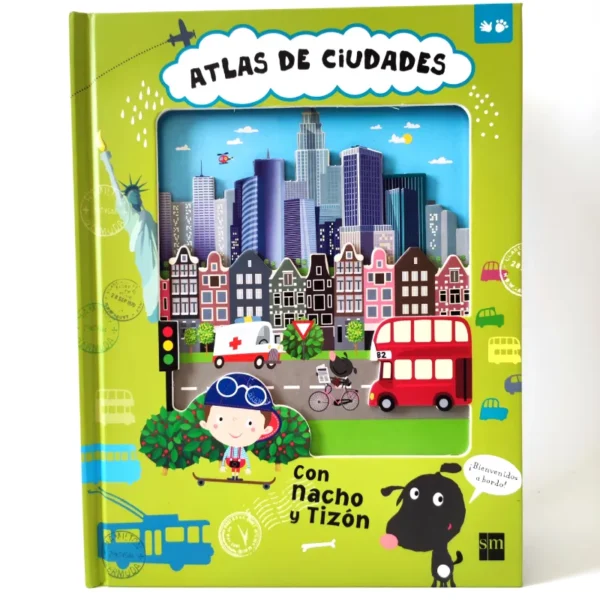 Atlas de ciudades. SM, książka po hiszpańsku