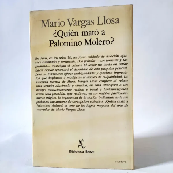 ¿Quién mató a Palomino Molero? Mario Vargas Llosa