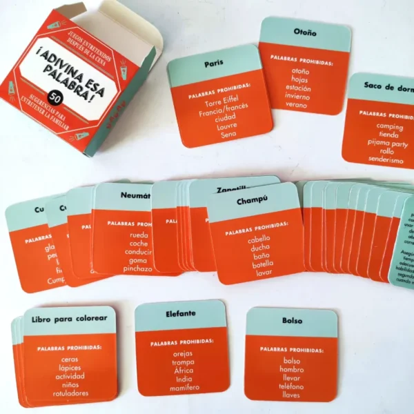 Juego de mesa ¡Adivina esa palabra!