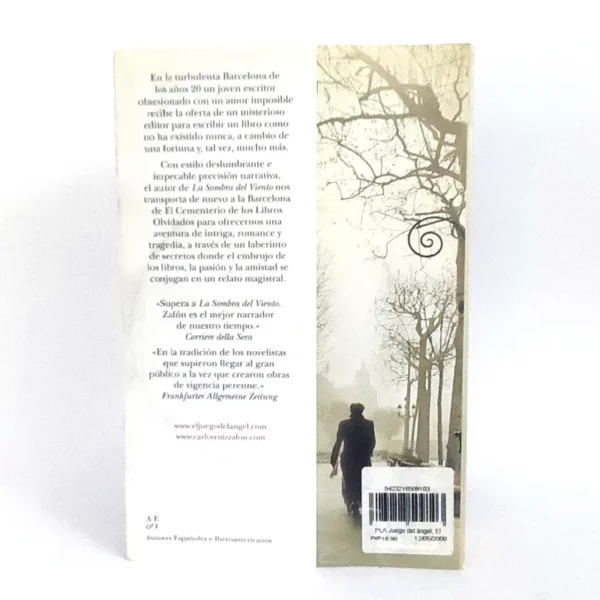 El juego del Ángel. Carlos Ruiz Zafón, książka po hiszpańsku