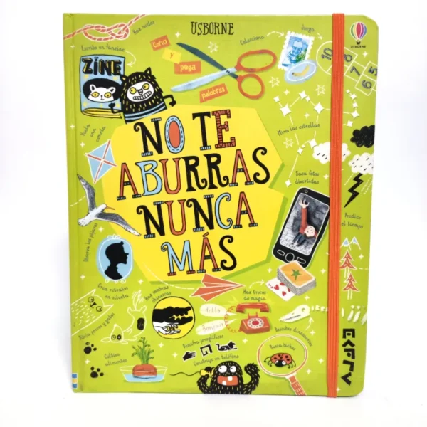 No te aburras nunca más. Usborne, książka po hiszpańsku