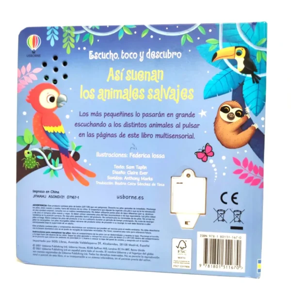 Así suenan los animales salvajes. (Sonidos) Usborne