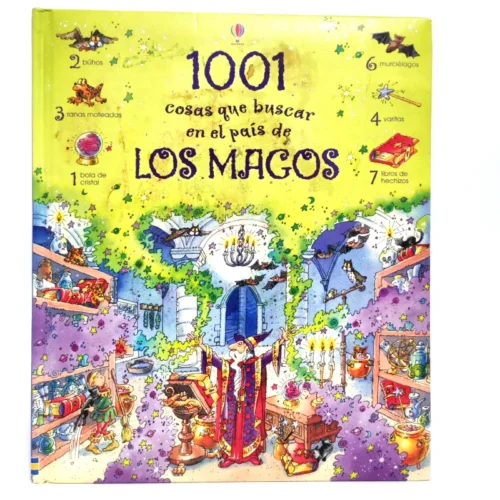 1001 cosas que buscar en el país de Los Magos. Usborne, książka po hiszpańsku 1001 cosas que buscar en el país de Los Magos. Usborne, książka po hiszpańsku