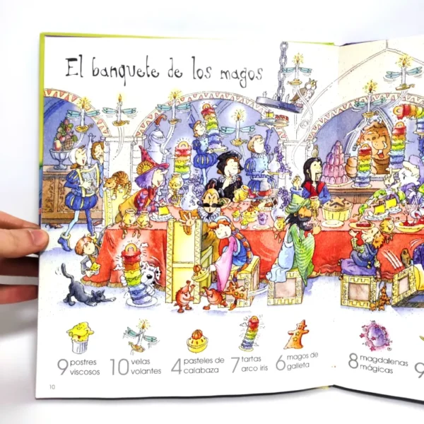 1001 cosas que buscar en el país de Los Magos. Usborne, książka po hiszpańsku