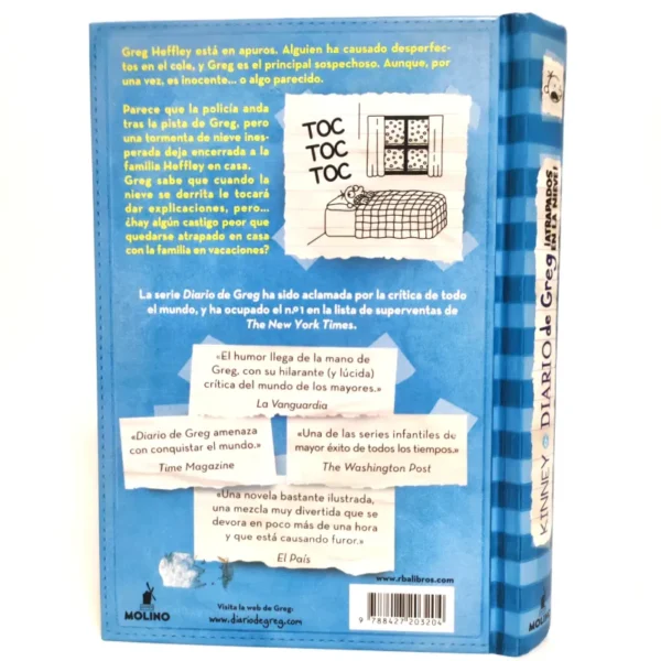 Diario de Greg ¡Atrapados en la nieve! Jeff Kinney, książka po hiszpańsku