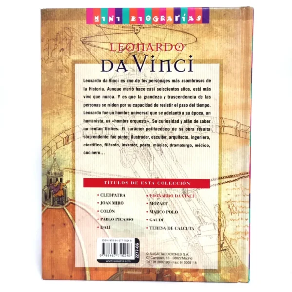 Leonardo da Vinci. El genio del Renacimiento. Susaeta, książka po hiszpańsku